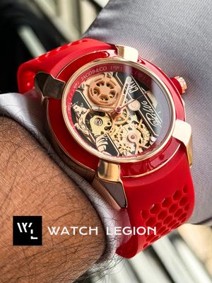 JACOB & CO ROSE GOLD CASE RED BELT_img_2