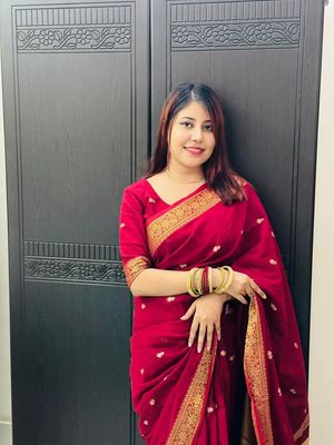 Elegant Red Handloom Sharee_img_2