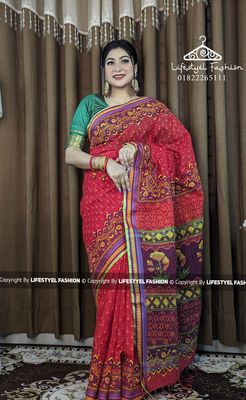 স্পেশাল কালারফুল কটন শাড়ি  (LF-SPC-001)_img_0