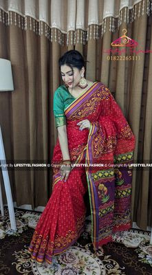 স্পেশাল কালারফুল কটন শাড়ি  (LF-SPC-001)_img_1