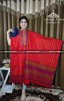 ব্লক প্রিন্ট কটন থ্রি-পিস (LF-TP-946)_img_0