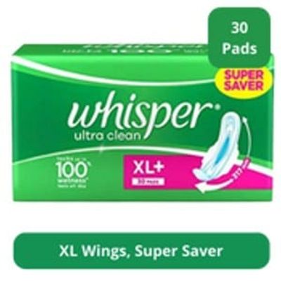 Whisper sanitary napkin ultra clean 30 pcs_img_0
