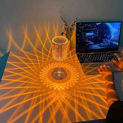 Gatsby Crystal Lamp Rechargeable Touch Table Lamp_img_1