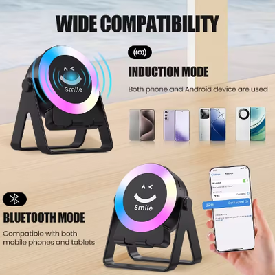 Advanced Bluetooth Speaker with Phone Stand RGB Color Sensor Technology Portable Wireless Speaker Waterproof for Karaoke_img_2