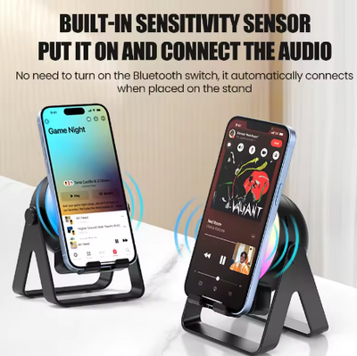 Advanced Bluetooth Speaker with Phone Stand RGB Color Sensor Technology Portable Wireless Speaker Waterproof for Karaoke_img_4