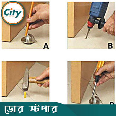 হেভি ডিউটি ফ্লোর মাউন্ট ডোর স্টপার ডোর স্টপস_img_4