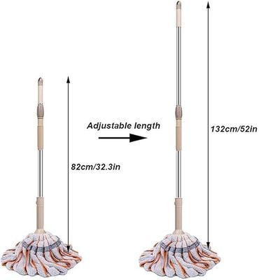 Self twisting Water Rotary Household Mop Lazy Hand free Floor Mopping Magic Microfiber Twist Mop -তাওয়াল মপ_img_1