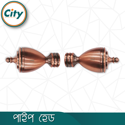 ১ জোড়া (২ পিস) অ্যান্টিক পলিশ পর্দা পাইপ কভার পাইপ ক্যাপ পাইপ হেড ১ ইঞ্চি পাইপের জন্য বড় মিনার_img_2