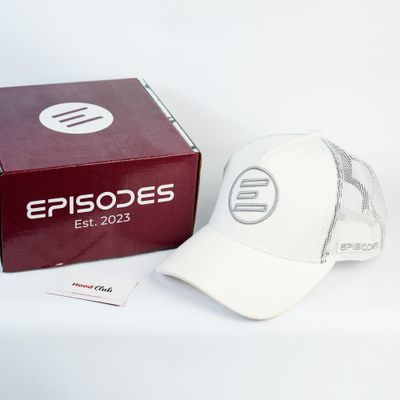 Episodes White Corduroy Trucker Cap_img_4