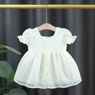 Imported 🌸 Girls’ Summer Lace Tulip Dress – Short Sleeve Princess Style_img_1