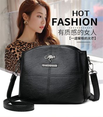 3 Layers Luxury Messenger Crossbody Bags black_img_1