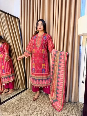 ইন্ডিয়ান ওয়েটলেছ জর্জেট কাপড়ের থ্রি পিছ /জর্জেট কাপড়ের সম্পূর্ণ সেলাই করা #রেডিমেড ড্রেস 🥰✌✅_img_2