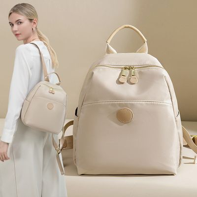 2025 New Hot Women's Backpacks Designer High Quality Soft Nylon Simple Fashion Bag(Black)_img_0