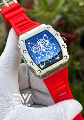 RICHARD MILLE SILVER CASE RED BELT_img_0