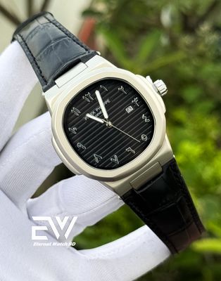 PATEK PHILLIPE ARABIC NAUTILUS BLACK DIAL BLACK BELT_img_0