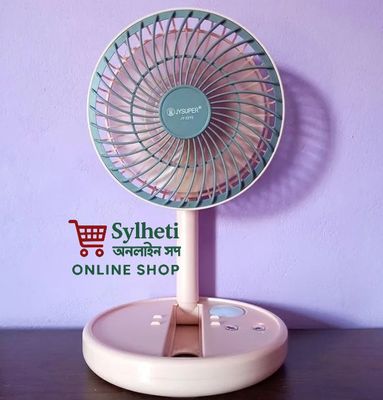JYSUPER JY-2215 Professional Rechargeable Fan With LED Light Mini Fan_img_1