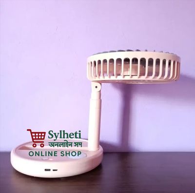 JYSUPER JY-2215 Professional Rechargeable Fan With LED Light Mini Fan_img_2