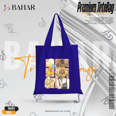 Trendy Top Handle Tote Canvas Bag_img_9