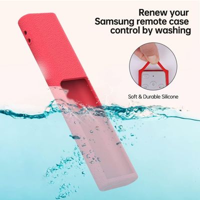 Silicone Samsung Remote Cover Compatible with 2022 Samsung Solar Cell Remote BN59-01386 BN68-13841G BN59-01385A Cover Samsung Remote Case Shockproof Anit-Lost with Lanyard_img_3