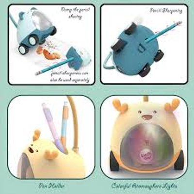 Foldable LED Study Lamp with Pen Holder & Sharpener for Kids_img_3