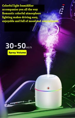Portable Lighting Mini Humidifier, USB Personal Desktop Air Humidifier for Baby Bedroom Travel Office Home with Light, Cool Mist Humidifier, Essential Oil Diffusers, Cool Mist Humidifiers (220 ML)_img_4