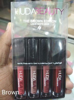 Huda lipstick set mini edition (brown )(red)(pink)(nude)_img_3