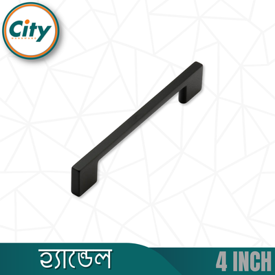 ৪ ইঞ্চি কালো ক্যাবিনেট হ্যান্ডেল ক্যাবিনেট পুল হ্যান্ডেল ক্যাবিনেট এবং ফার্নিচার ডোর হ্যান্ডেল ক্যাবিনেটের ড্রয়ার হ্যান্ডেল স্লিম ১ পিস_img_1