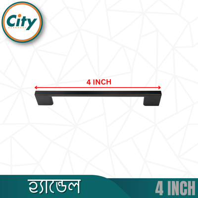 ৪ ইঞ্চি কালো ক্যাবিনেট হ্যান্ডেল ক্যাবিনেট পুল হ্যান্ডেল ক্যাবিনেট এবং ফার্নিচার ডোর হ্যান্ডেল ক্যাবিনেটের ড্রয়ার হ্যান্ডেল স্লিম ১ পিস_img_4