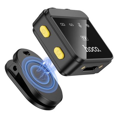 Hoco L17 Dual-Mic Magnetic Lavalier Wireless Digital Microphone (iP/Type-C)_img_2