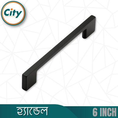 ৬ ইঞ্চি কালো ক্যাবিনেট হ্যান্ডেল ক্যাবিনেট পুল হ্যান্ডেল ক্যাবিনেট অথবা ফার্নিচার ডোর হ্যান্ডেল স্লিম ১ পিস_img_1