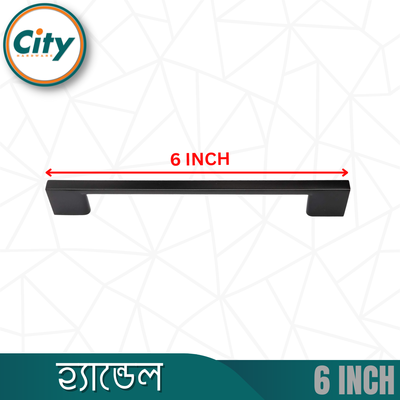 ৬ ইঞ্চি কালো ক্যাবিনেট হ্যান্ডেল ক্যাবিনেট পুল হ্যান্ডেল ক্যাবিনেট অথবা ফার্নিচার ডোর হ্যান্ডেল স্লিম ১ পিস_img_4