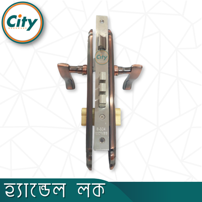 উচ্চ সুরক্ষা স্ট্যান্ডার্ড সাইজের হ্যান্ডেল লক প্রধান দরজার জন্য অ্যান্টিক রঙের দরজার লক Door Lock_img_3