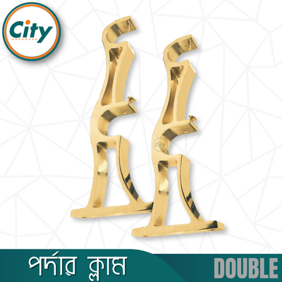 ২ পিস ডাবোল পর্দার ক্ল্যাম পর্দার পাইপ হোল্ডার সাইড ক্লাম্প ১ ইঞ্চি পাইপের জন্য গোল্ডেন রঙের অ্যালুমিনিয়াম পর্দার ক্লাম_img_2