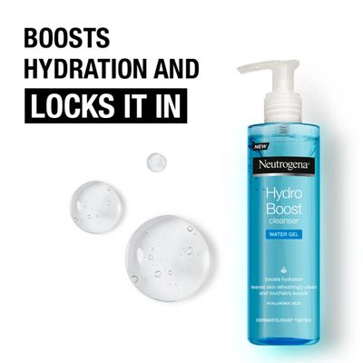 Neutrogena Hydro Boost Water Gel Cleanser – 200ml | Hydrating & Refreshing Daily Face Wash - 288345_img_2