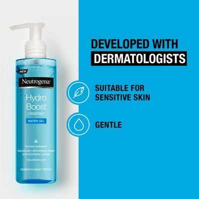 Neutrogena Hydro Boost Water Gel Cleanser – 200ml | Hydrating & Refreshing Daily Face Wash - 288345_img_6
