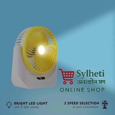ABJAK MODEL: 2508 Rechargeable desk fan 8 Inch (with Led light)_img_4