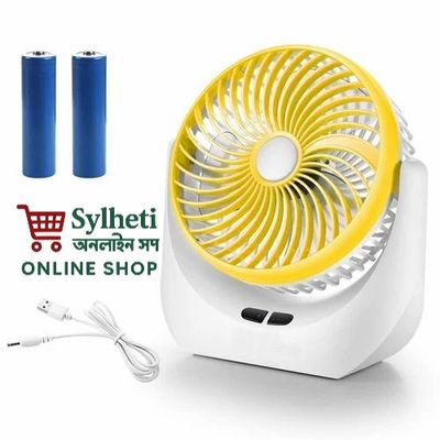 ABJAK MODEL: 2508 Rechargeable desk fan 8 Inch (with Led light)_img_3
