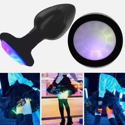 Silicone LED Luminous Anal Vibrator Vibrating Butt Plug Prostate Massager Masturbator Remote Control Adult Sex Toy for Men Women_img_4