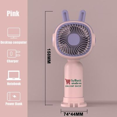 Yase YS-2251 Cute Mini Hand-held Fan Portable Desk Fan Cooler Cooling USB Rechargeable Fan_img_3