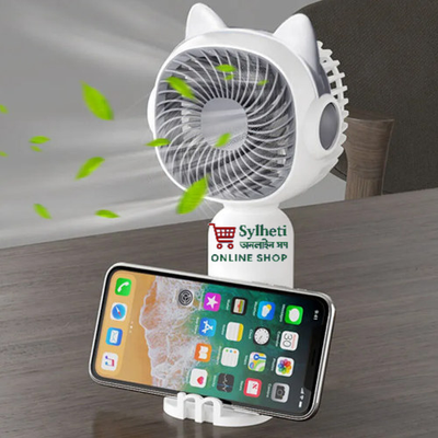 Yase YS-2251 Cute Mini Hand-held Fan Portable Desk Fan Cooler Cooling USB Rechargeable Fan_img_1