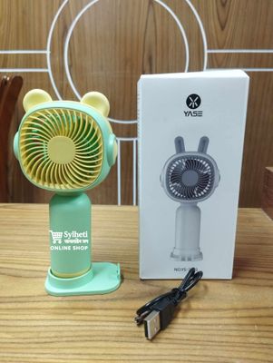 Yase YS-2251 Cute Mini Hand-held Fan Portable Desk Fan Cooler Cooling USB Rechargeable Fan_img_4