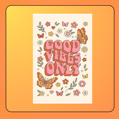 Positive Vibes Motivational Art Prints Set_img_5
