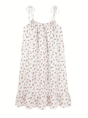 Romantic Floral Print Nightdress_img_5