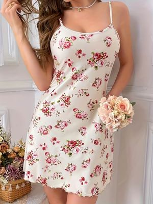 Floral Nightgown - Exquisite Floral Pattern_img_2