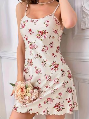 Floral Nightgown - Exquisite Floral Pattern_img_3