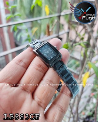 Longbo 80809L Ladies Chain Watch- Black Dial- Black Bezel- Black Chain- TF Code LB583CF_img_2