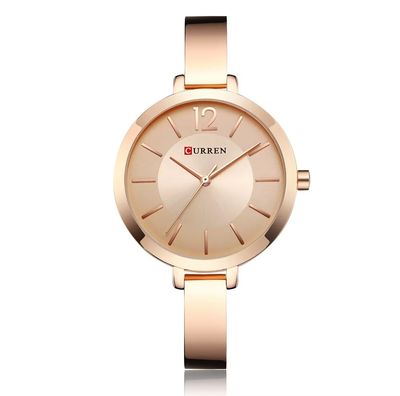 Curren 9012 Ladies Chain Watch- Rose Golden Dial- Rose Golden Bezel- Rose Golden Bracelet+Chain- TF Code CR600CF_img_0