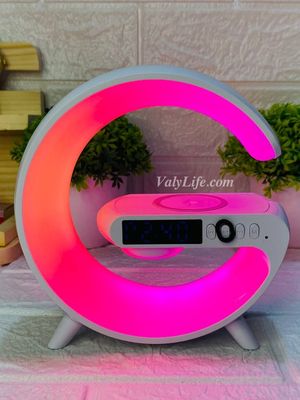 G63 Smart Clock with RGB Light, Bluetooth Speaker, and Wireless Charger_img_2