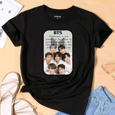 OT7 White Quotes Half Sleeve T-Shirt_img_1