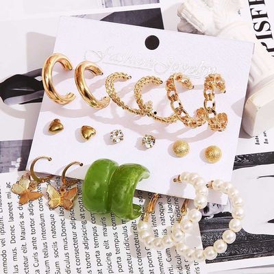 9 pairs of Earrings set_img_1